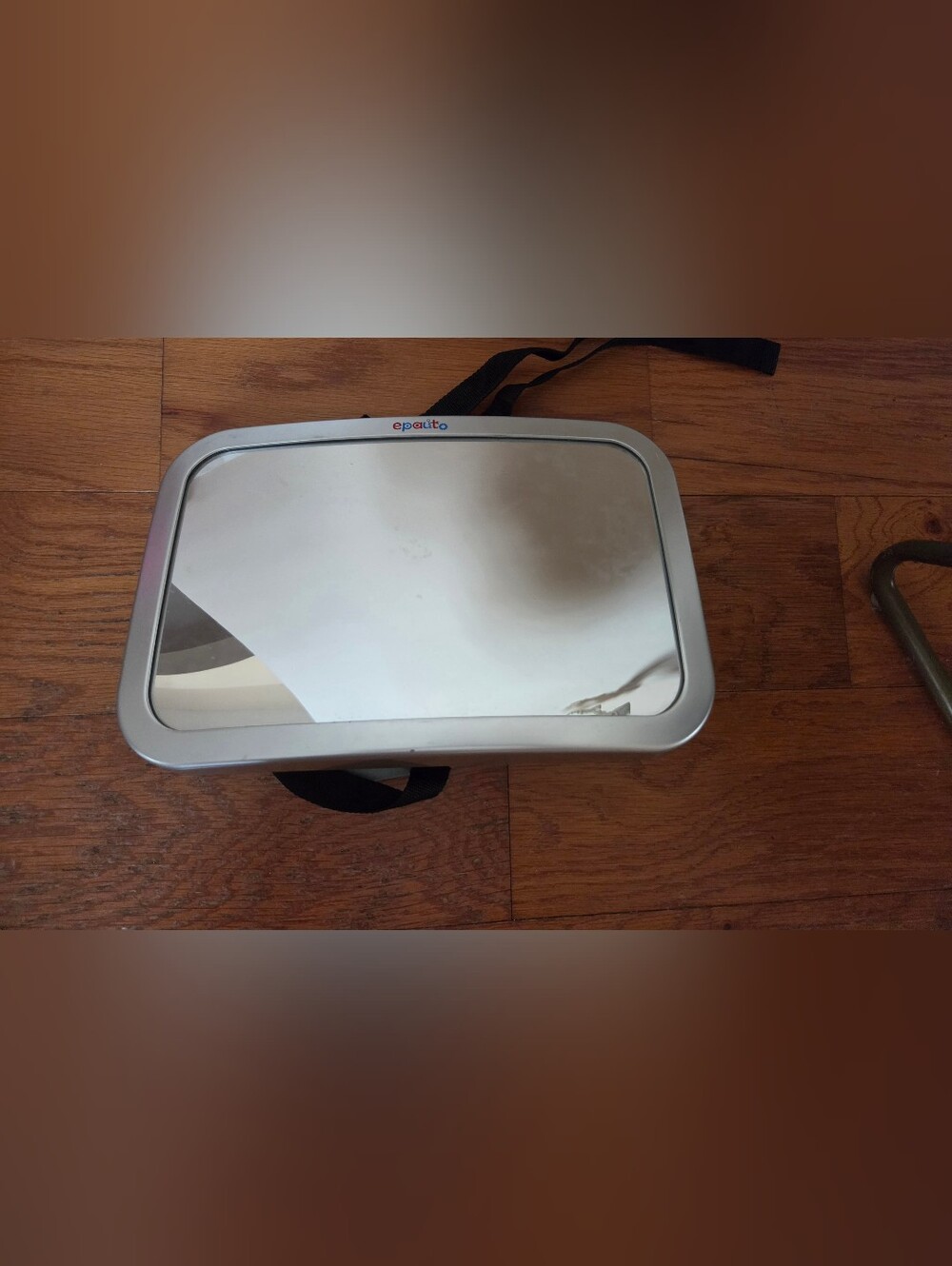 Silver Universal Car Backseat Mirror - Wide View